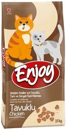 Enjoy Yetişkin Kediler için Tavuklu Tam ve Dengeli Kedi Maması 15 kg