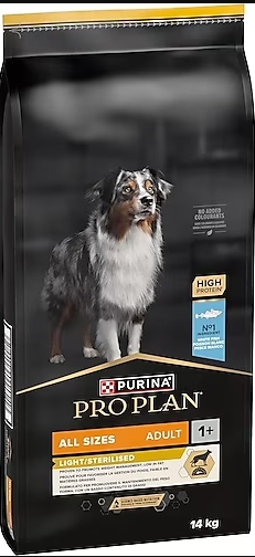Pro Plan Light Sterilised All Sizes Balıklı 14 kg Yetişkin Köpek Mamas